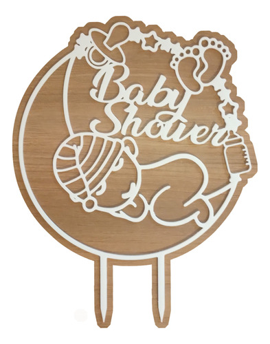 Topper Para Torta Baby Shower - Decoracion - Adorno -letrero