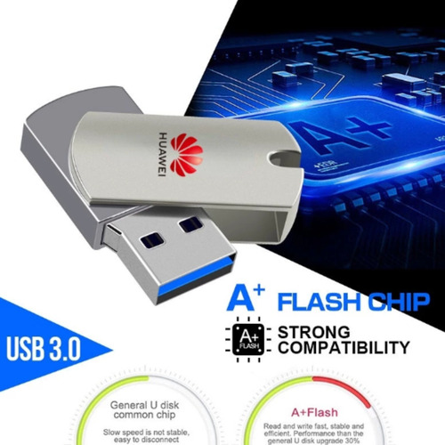 Pen Drive Huawei Metal 1tb Usb 3.0 - Almacenamiento Rápido Plateado 1tb Huawei