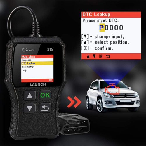 Lector De Códigos De Coche Cr319 Creader Obd2 Escáner Obdii