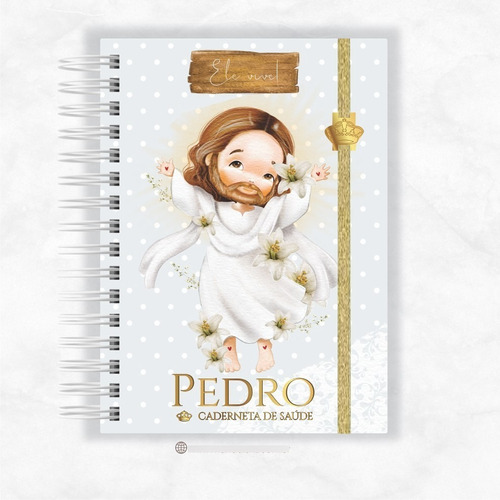 Caderneta De Vacina Do Bebê Luxo - Mandaluhz - Jesus