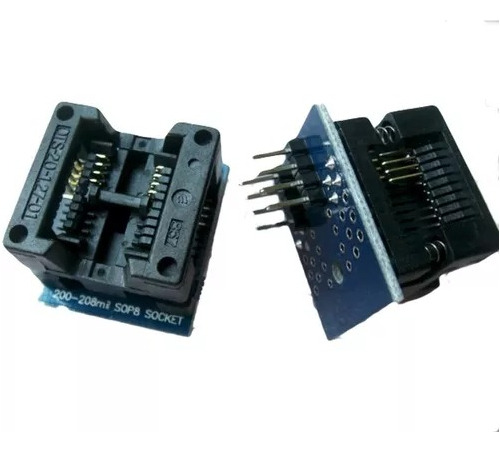Zocalo Adaptador Smd Soic8 A Dip8 200mil Eeprom Ch341