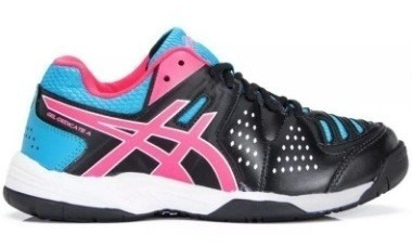 Tenis Asics Dedicate Feminino Preto/rosa/azul