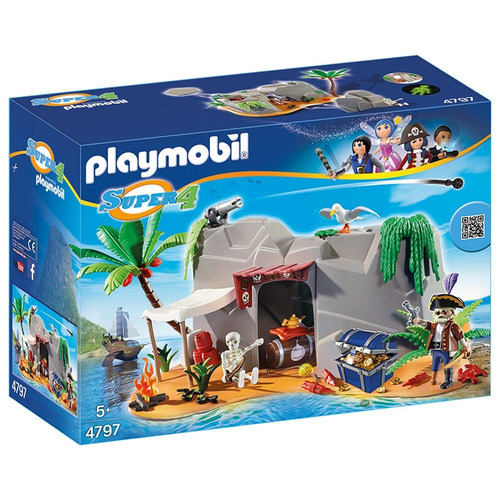 Playmobil Cueva Del Pirata 4794 Playset 4 A 10 Años