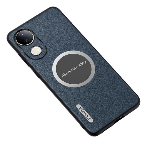 Funda For Vivo V50e Pro Lite Cuero Liso Magnético