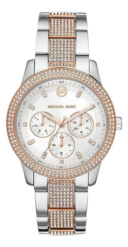 Cronógrafo Michael Kors Mk6827 Tibby White Glitz Dial Two T