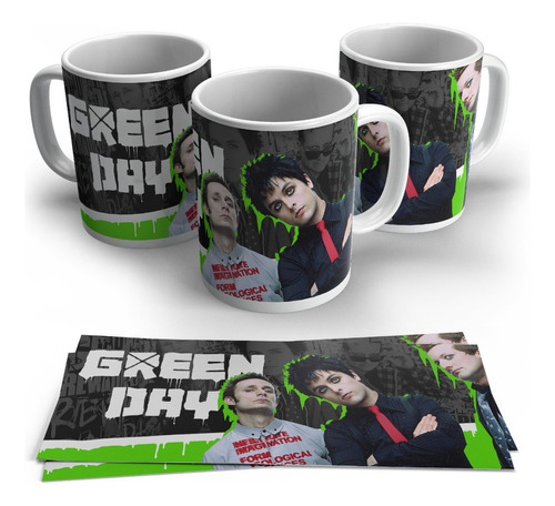 Pocillo Rockero Green Day Banda De Rock Mugs