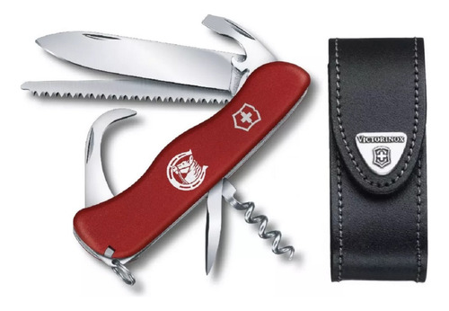 Cortaplumas Victorinox Equestrian Rojo Mate 12 Usos + Funda.