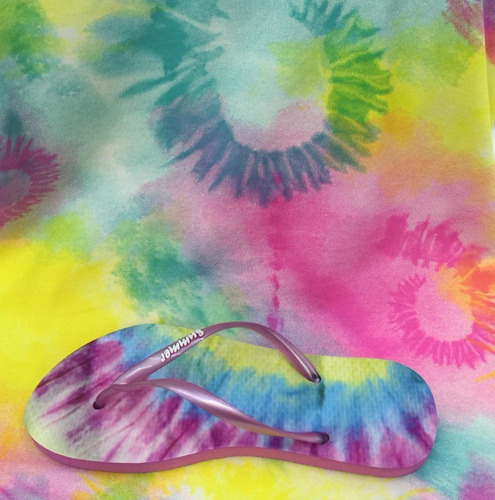 Chinelo Feminino Tie Dye Summer