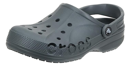 Sandalia Crocs Original Crocband Logo Gris Premium Unisex