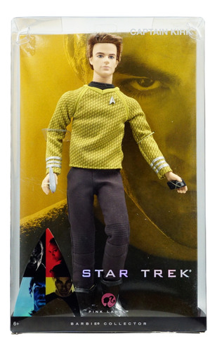 Barbie Star Trek Captain Kirk Pink Label 2009 Edition