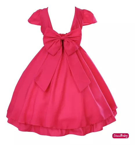 Vestido infantil da Barbie princesa na cor rosa