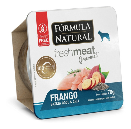 Ração Úmida Para Cães Fresh Meat Frango 70g Fórmula Natural