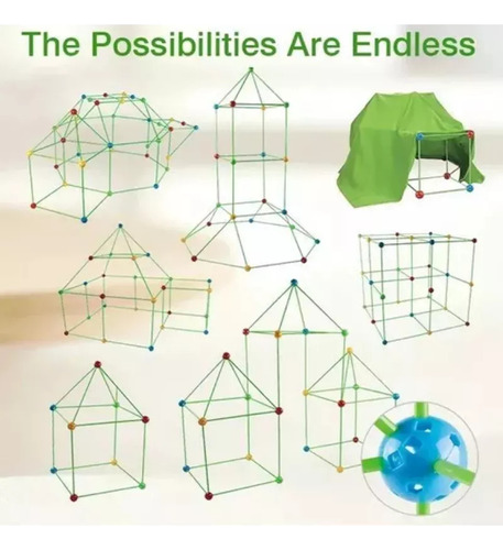 Carpa 3d De Construcción Fortress Castle Tunnel Para Bricola