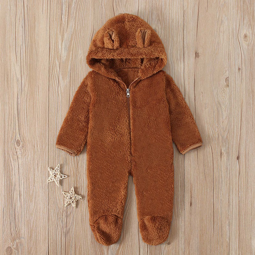 Mono Polar De Invierno Para Bebés Recién Nacidos Y Niñas, Co