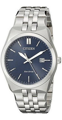 Citizen Hombres Ecodrive Reloj De Acero Inoxidable Con Fecha