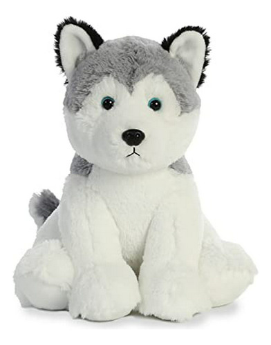 Juguete De Peluche Aurora 50269, Husky, 14  De Altura, Gris.