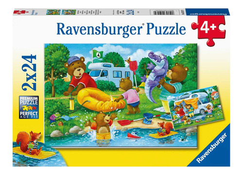 Ravensburger Rompecabezas: Familia De Osos 2 Pack 24 Pzs