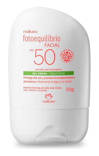 Gel Crema Protector Solar Facial Fotoequilibrio Natura Fps50