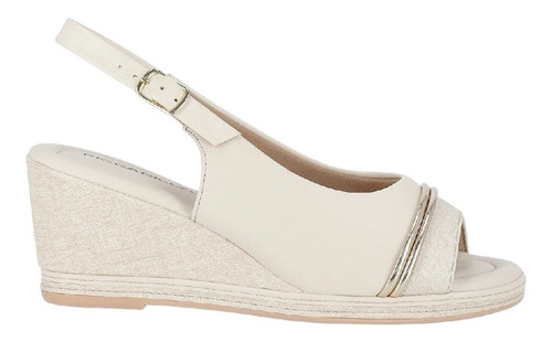 Sandália Feminina Piccadilly Alice Branco Off White - 4082