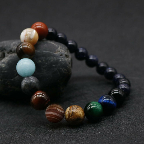 X Piedra Natural Con Temática De Ocho Planetas Del Sistema S
