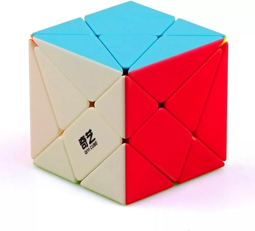 Cubo Rubik Qiyi Axis 3x3 Stickerless Mágico Speed Cube Giro