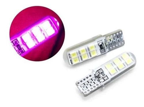 2 Focos Led De Gel Pellizco Mamba T10 2835 Cuartos Velitas