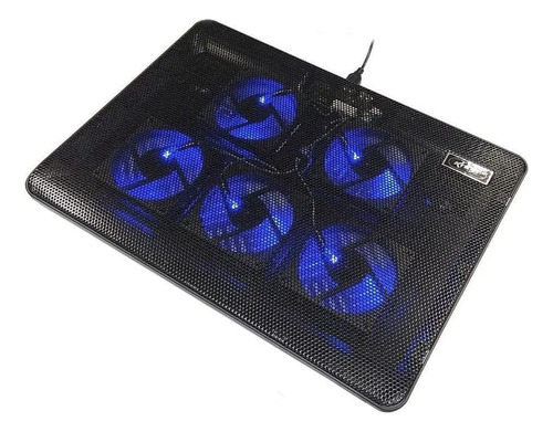 Suporte Base Cooler Notebook Gamer Led Usb 5 Fan Regulável