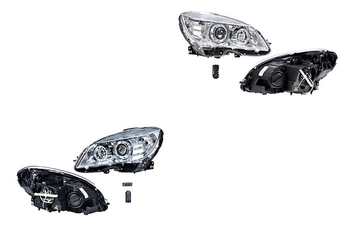 Jgo2 Faros Delanteros Generica C350 Del 2008 Al 2011