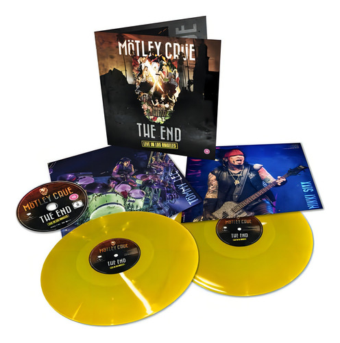 Motley Crue The End Live In Los Angeles Lp 2vinilos Yellow