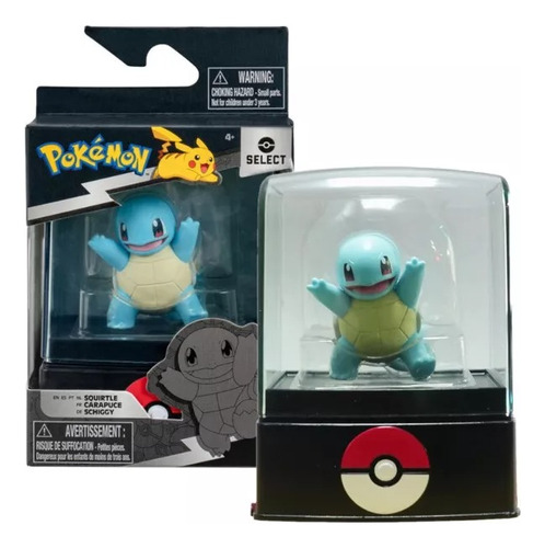 Figura Pokemon Select Squirtle Caja De Acrilico Original