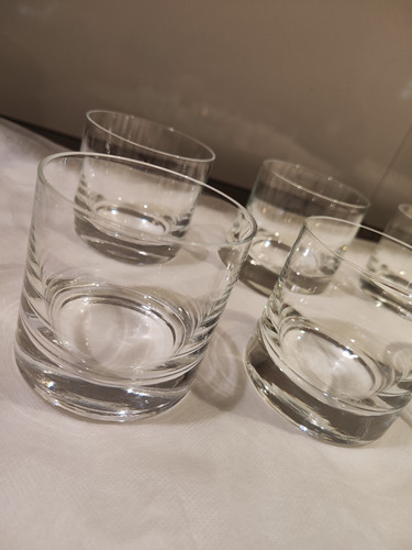 Vaso Cristal Recto Para Whisky Lote 6 (usado ) Cristal (Usado)