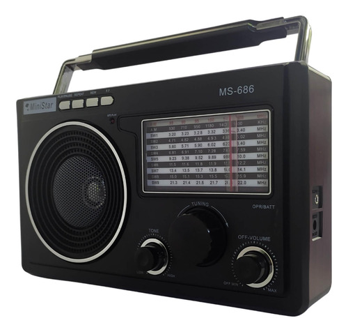 Rádio Retro Vintage Am Fm Sw Usb Aux Bluetooth Bateria