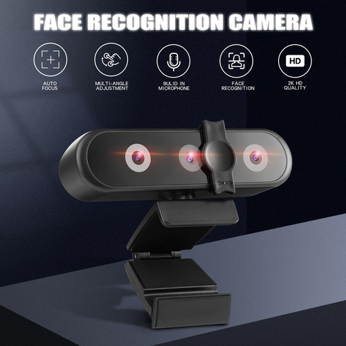 2560p Câmera Web Webcam Com Microfone Olhos Qhd 2k Usb