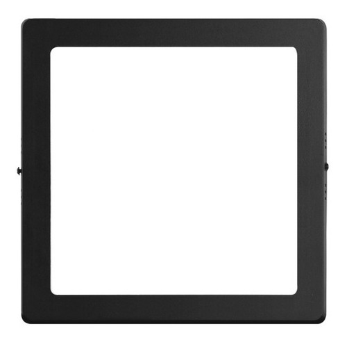 Panel Plafon Led 18w Cuadrado Negro Aplicar 6000k Macroled