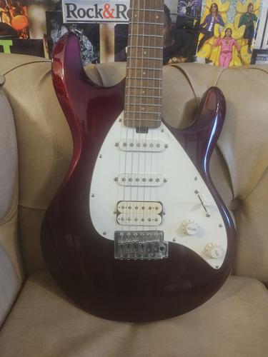 Super! Guitarra Olp Mm4 T/ Musicman Silhouette Permuto Bordó (Usado)