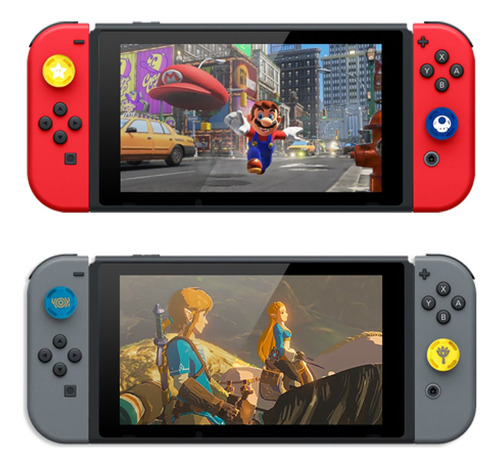 Gomas Joy-con Switch Mario Zelda Smash Pokemon Silicon Thumb