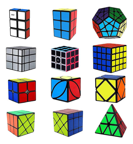 Ahyuan Speed Cubes 12pack Speed Cube Set Lujoso Qiyi Magic C