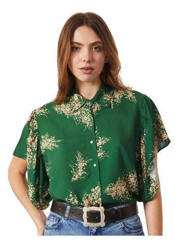 Camisa Algodon Mujer Wanama Century Blossom Premium