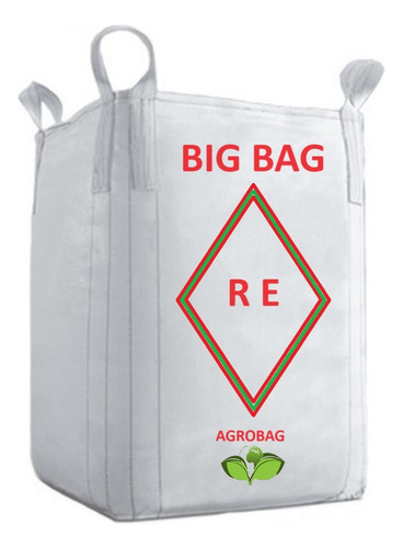 Big Bag P/ Ensacar Reciclagem Entulho 1200kg 1m³ Ref-c1