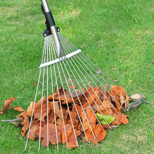 Ancinho De Folha De Jardim Ancinho De Metal Cabo