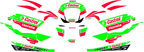Calcos Honda Cbr 600-1000 Rr Castrol 2011 Kit Racing