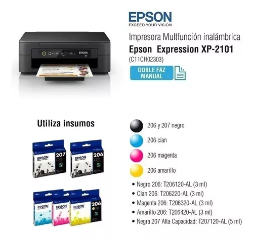 Impresora epson multifuncion expression xp-2101 c/ wifi :: Compu Santa Fe