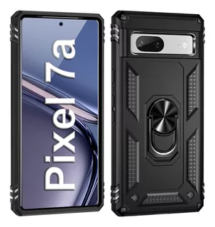 Funda Para Google Pixel 7a Con Anillo De Soporte - Negro