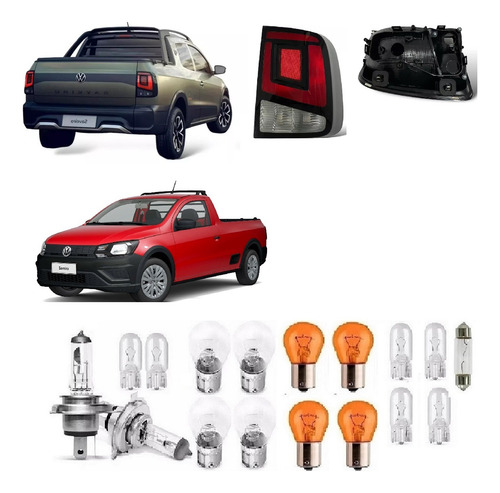 Lampada Lanterna Farol Gol Saveiro G7 G8 2017 2022 V18