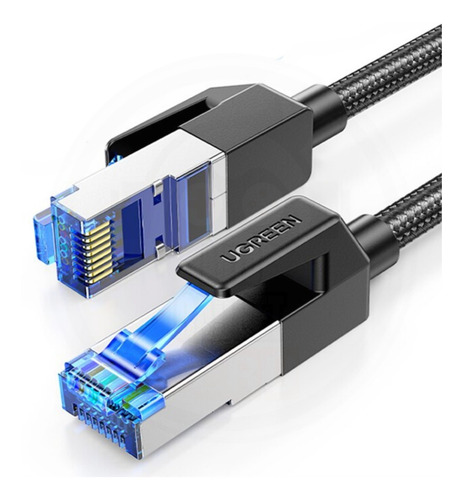 Imagen 1 de 6 de Cable Lan Ethernet Rj45 Cat 8 40 Gbps 2000mhz 1mt Ugreen