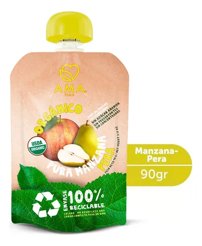 comprar Ama Pure Manzana Pera Organico 90 G