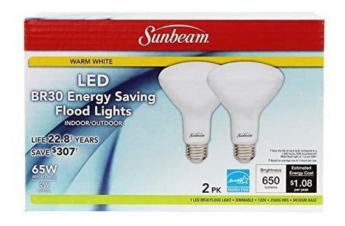 Sunbeam Br30 De 65w Led, Interior / Exterior Regulable Luces