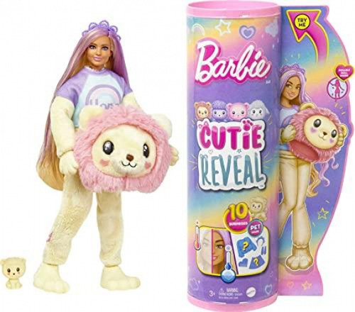 Barbie Cutie Reveal Con Cabello Rubio Y Disfraz De León