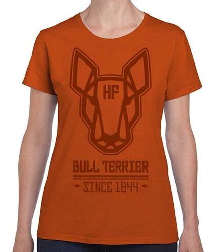 Remeras Mujer Bull Terrier Hf ® Dog Thinker Pack X 12