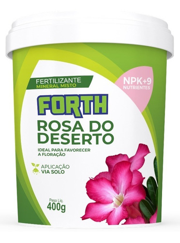 400gr Adubo Fertilizante Forth Rosa Do Deserto Floração